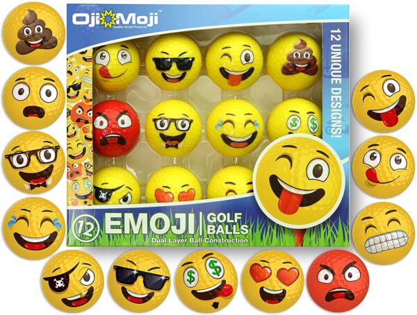 emoji golfballs gift